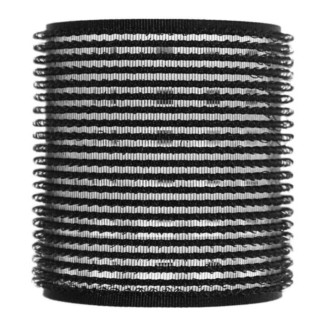 Ceramic Hair Perm Rollers, Black with White Core - 54mm, 3/Pack