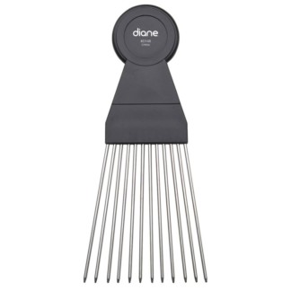 Diane Fan Pick Comb with Metal Pins, Black