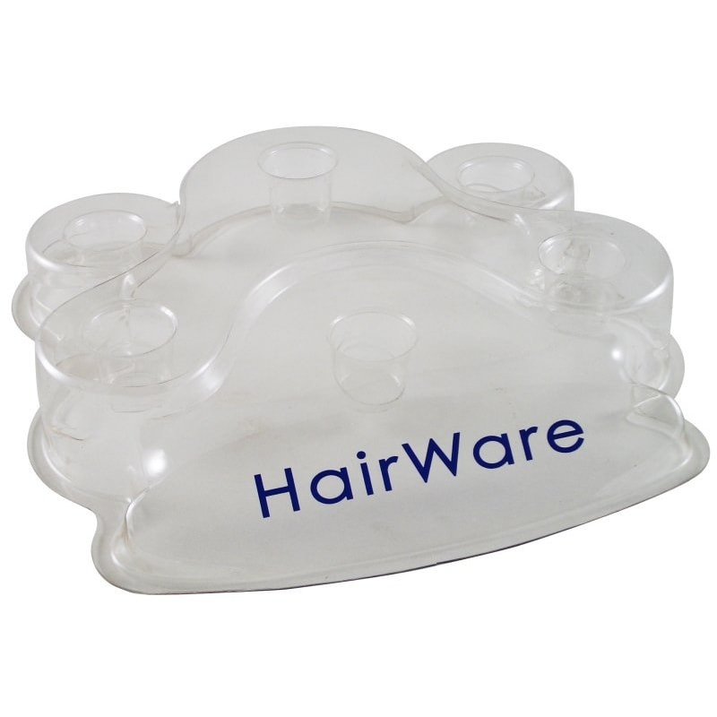 Hairware Plastic Clear 6 Piece Brush Stand