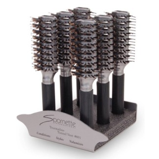 Spornette TTV Vented Brush Display: 6 Brushes & Stand