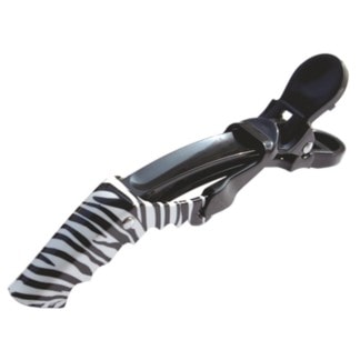 Sectioning Clips, Zebra Croc Clips, Black, 10.5cm, 6/Pack