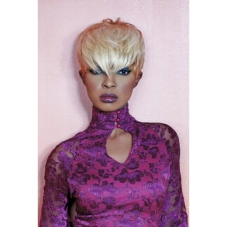 Salon Poster 70cm x 100cm, Blonde Haired Lady with Purple