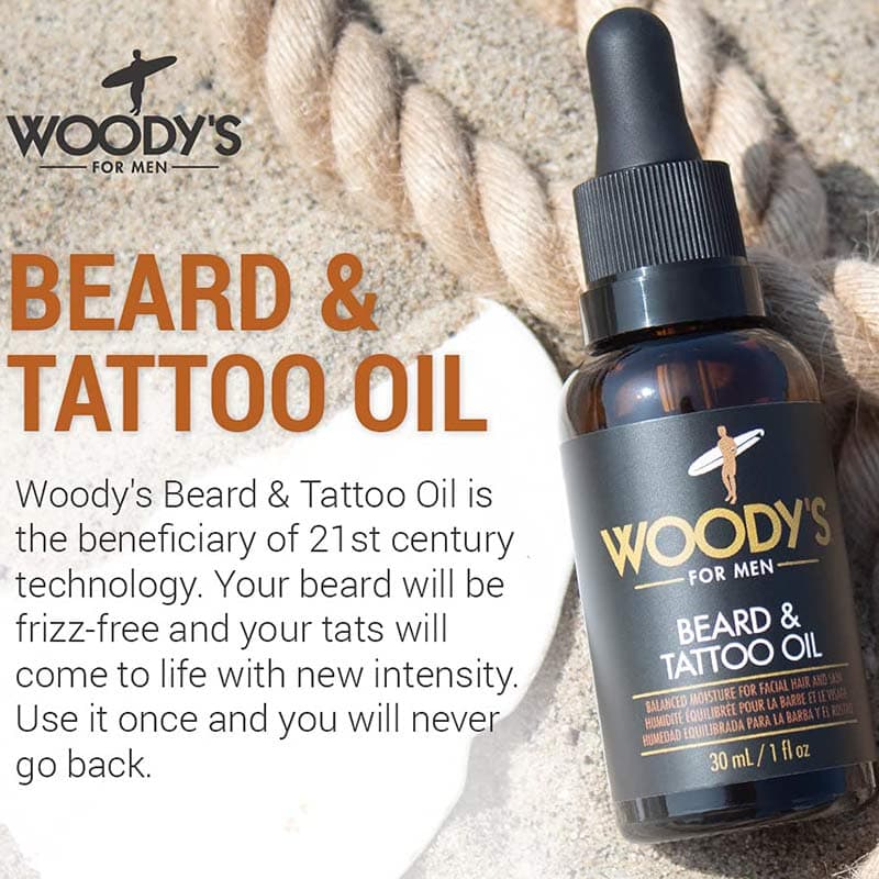 Woody's for Men Beard & Tattoo Oil, 30ml - Image 2