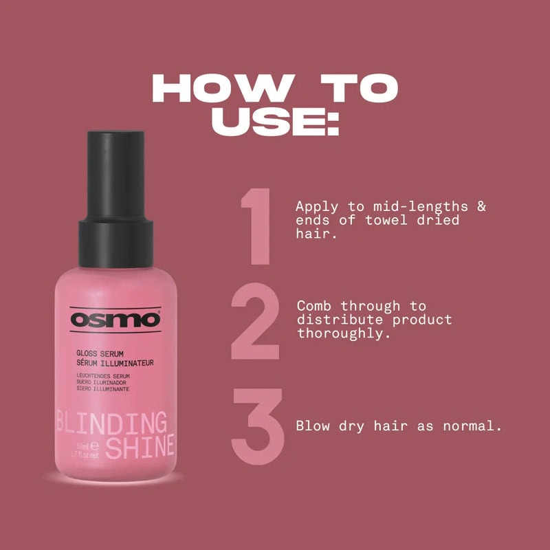 OSMO Blinding Shine Serum, 50ml - Image 3