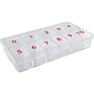 Nail Tips Organiser Tray with 10 Slots Plastic