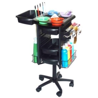 Trolley Professional Colourist On Wheels, Black
