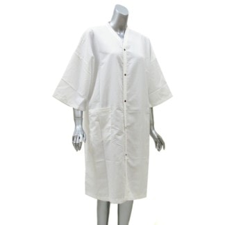 Kimono Gown White, Microfibre, Studs