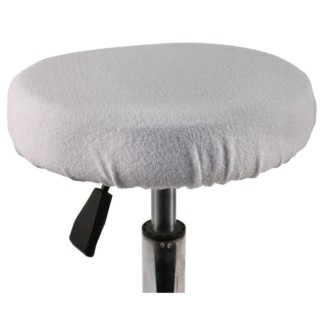 Stool Cover Towelling, White