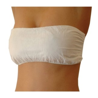 Disposable Ladies Bra Hook & Loop, White, 6/Pack