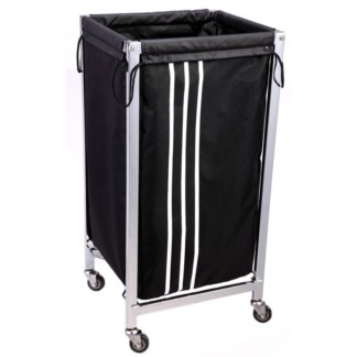 Washing Basket Bin Trolley with Detachable Laundry Bag
