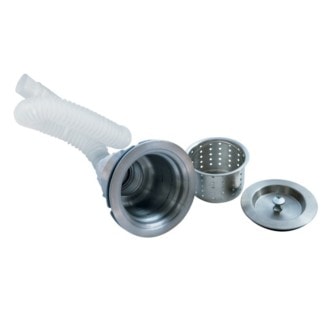 Waste with Removable Hair Basket & Waste Connector for LWH