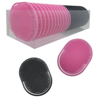 Shampoo Massage Brush, Pink & Black, 24 Pieces