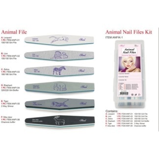 Nail Files Fun Animals Kit, 6 Files