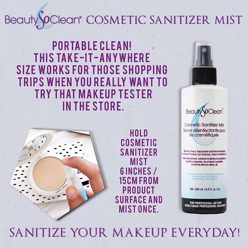 BeautySoClean Make-Up Cosmetic Sanitizer Mist - Image 5