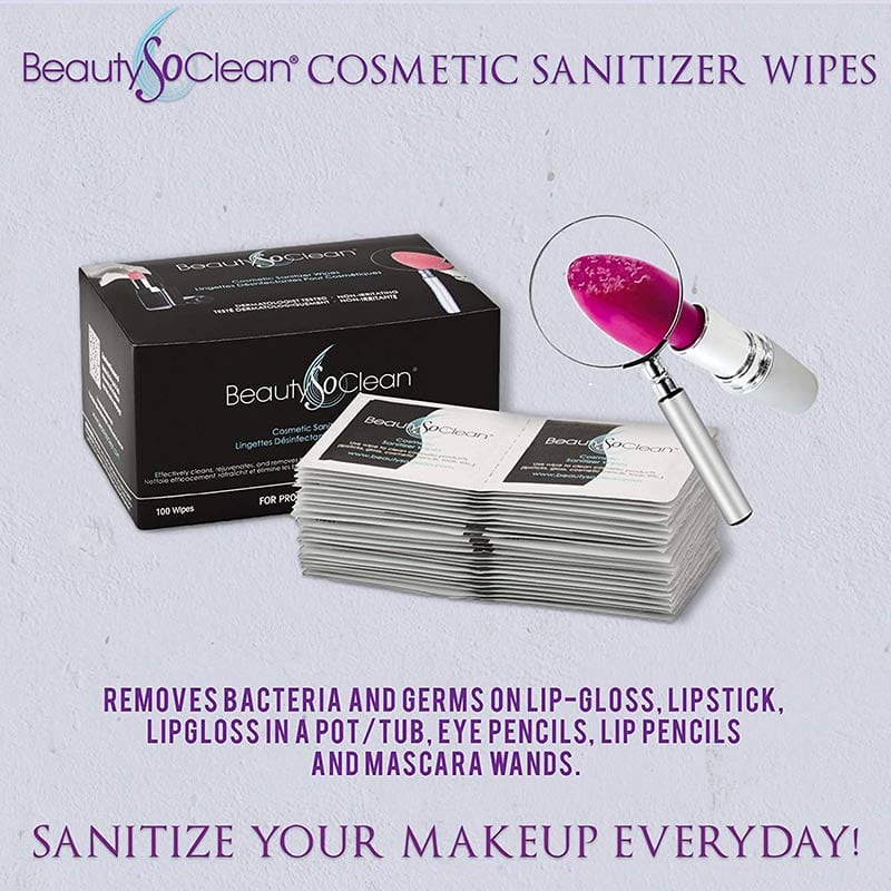 BeautySoClean Make-Up Cosmetic Sanitizer Wipes - Image 2