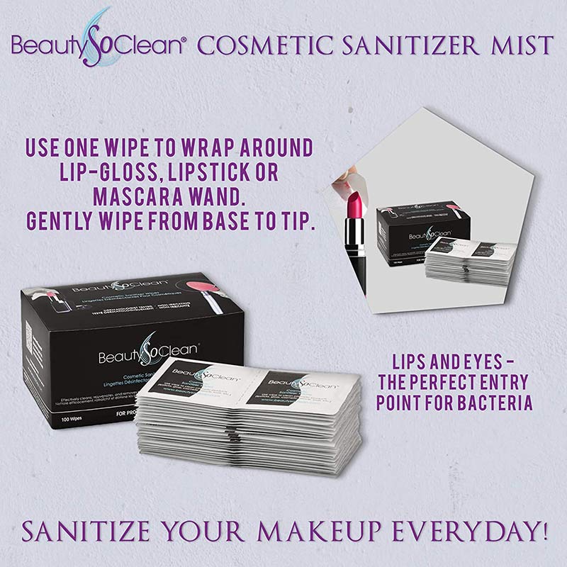 BeautySoClean Make-Up Cosmetic Sanitizer Wipes - Image 3