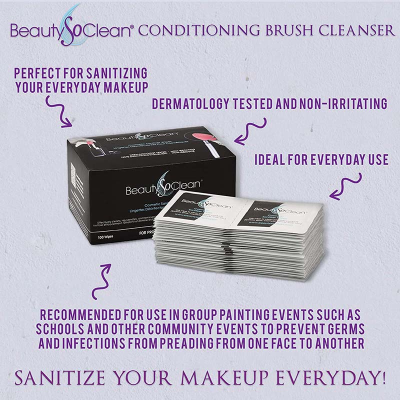 BeautySoClean Make-Up Cosmetic Sanitizer Wipes - Image 4