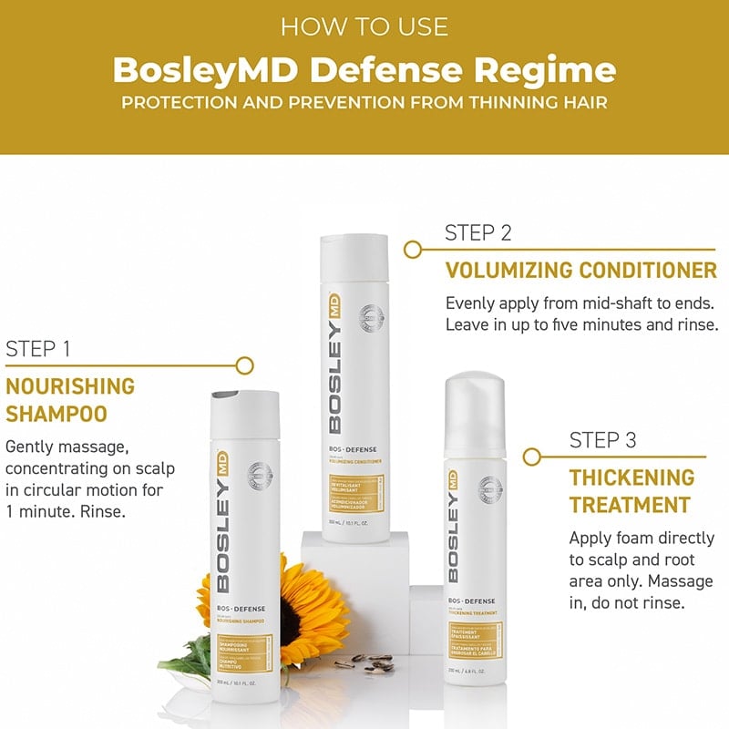 Bosley Defense for Coloured Normal to Fine Hair Volumizing Conditioner - Image 4