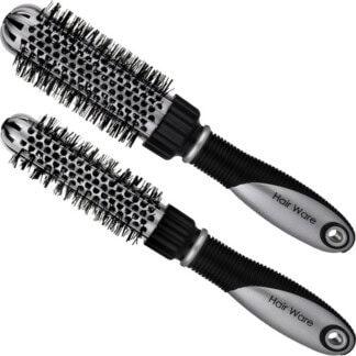 Hairware Silver & Black Domed Brush Collection