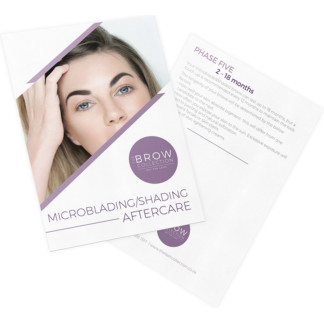 TLC Microblading Aftercare Advice Cards, 10/Pack