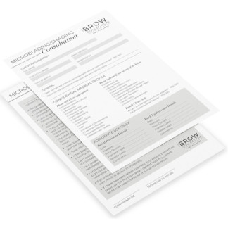 TLC Microblading Consultation Cards, 10/Pack