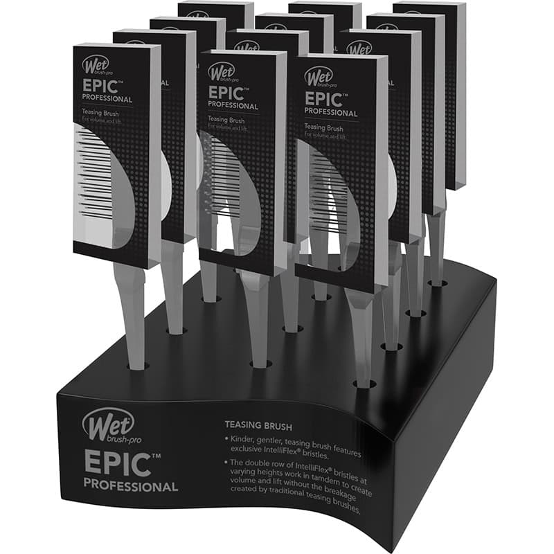 WetBrush Epic Teasing Brush Display: 12 Brushes