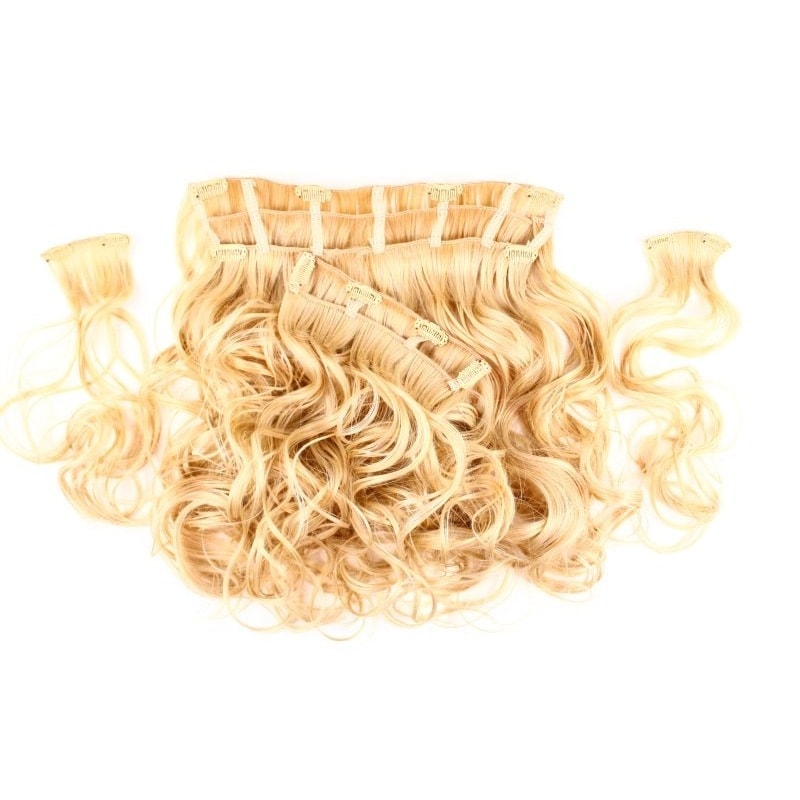 EMMA 48cm Synthetic Fast Clip-On 4 Piece Wavy Kit