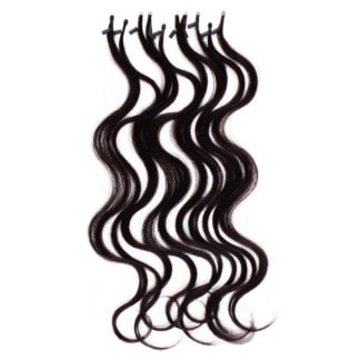 hair-x-tend 35cm Body Wave Micro Ring 100% Human Hair Extensions, 10/Pack