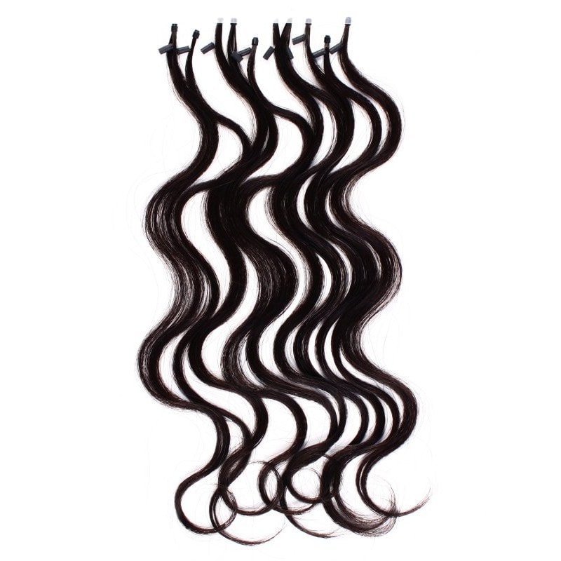 hair-x-tend 35cm Body Wave Micro Ring 100% Human Hair Extensions, 10/Pack