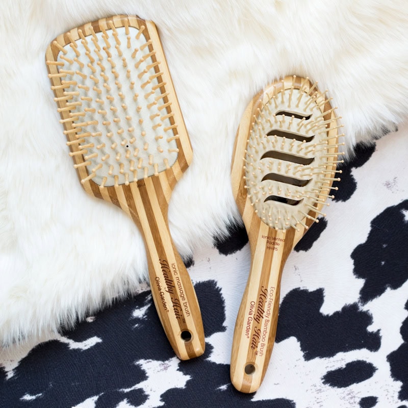Olivia Garden Healthy Hair Bamboo Ionic Massage Brush Collection - Image 5