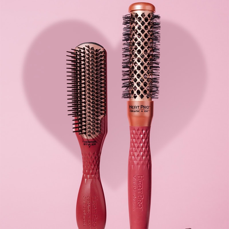 Olivia Garden HeatPro Ceramic + Ion Copper Thermal Brush Styler Collection - Image 7