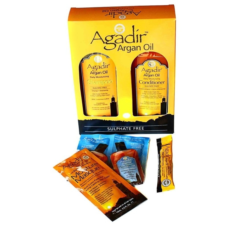 Agadir Argan Oil Daily Moisturizing Shampoo & Conditioner Banded with Samples