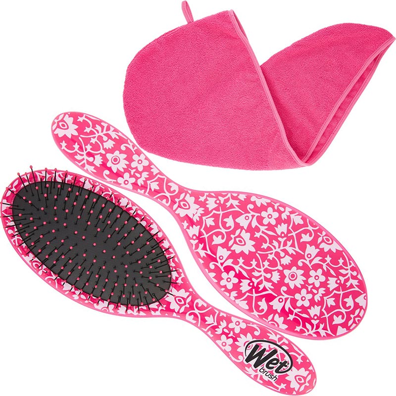WetBrush Great Hair Day Starter Kit, Brush & Towel Turban