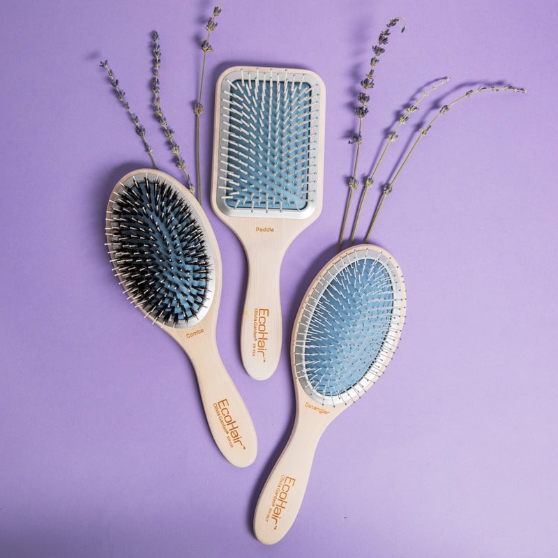Olivia Garden EcoHair Thermal Bamboo Paddle & Cushion Brush Collection - Image 10