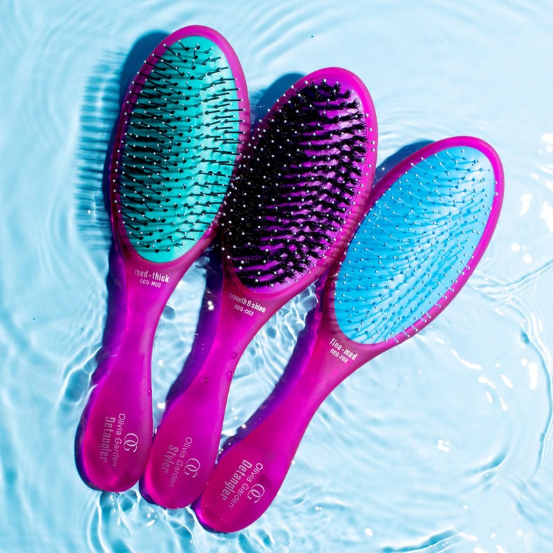 Olivia Garden OG Brush Medium - Thick Hair Display: 16 Brushes & Stand - Image 6