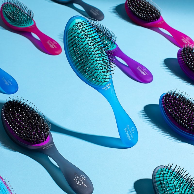 Olivia Garden OG Brush Medium - Thick Hair Display: 16 Brushes & Stand - Image 10