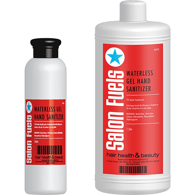 Salon Fuels Waterless Gel Hand Sanitizer, 70% Alcohol