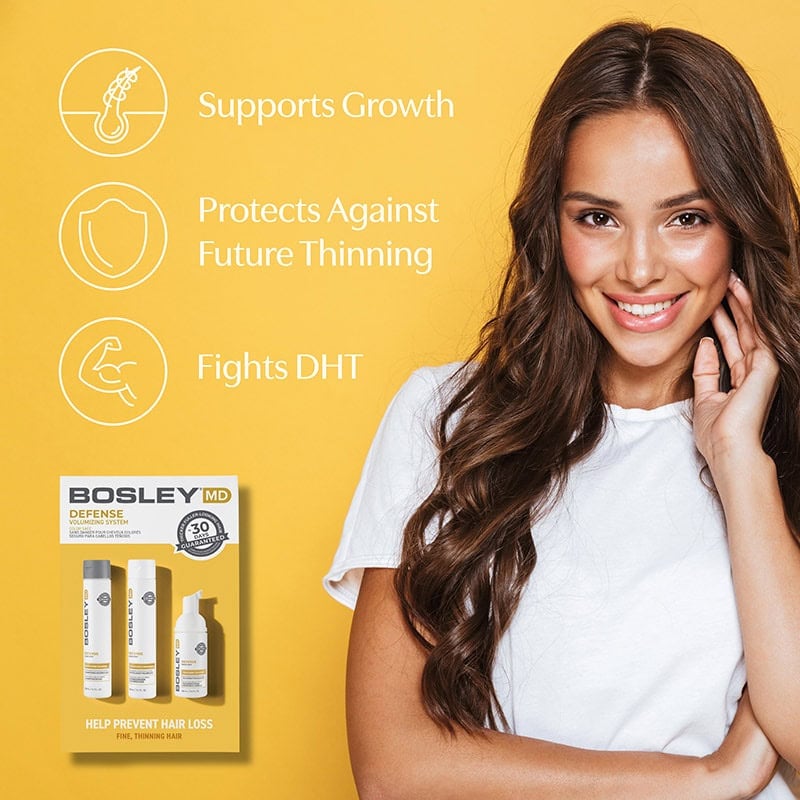 Bosley Defense for Coloured Normal to Fine Hair Starter Pack, 3 Pieces - Image 5