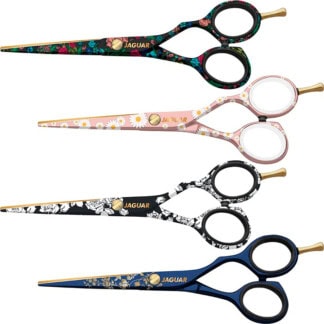 Jaguar White Line Jagu-ART Flower Sensation with Necklace Offset Scissor, 5.5 inch