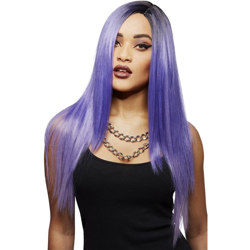 Manic Panic Long Cut Super Vixen™ Wig - Amethyst Ombre™ - Image 4