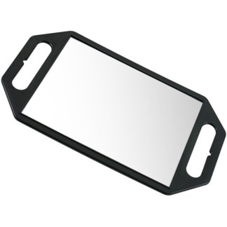 Mirror Rectangular, Black, 2 Handle, 22 x 30cm