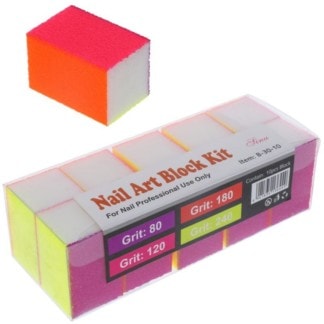 Nail Buffer Mini Pack with Various Grits, 10/Pack