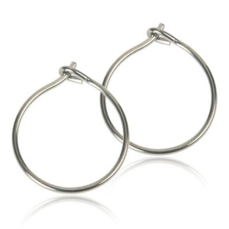Blomdahl Safety Earrings - Natural Titanium Hoop