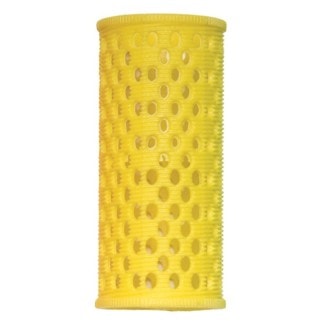 Diane Plastic Mesh Rollers with Pins – 28mm, Yellow, 8/Pack