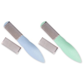 Credo Solingen Flat Callus Rasp, Coarse/Fine, Assorted Pastel Colours