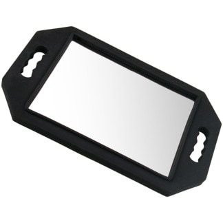 Mirror Rectangular Foam Frame, Black, 22 x 30cm