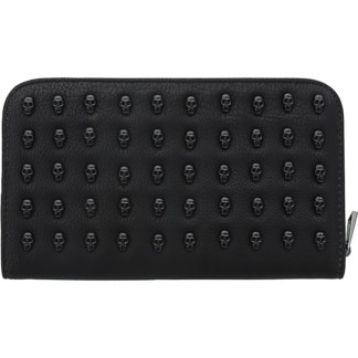 Scissor Bag with Skull Rivets, Black, Empty