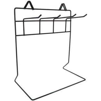 Hairware Stand Brush Wire with 4 Hangers, Black