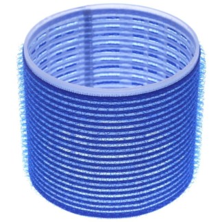 Cling Hook & Loop Hair Perm Curlers - 80mm, Blue, 6/Pack