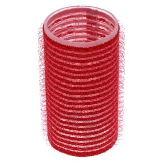 Cling Hook & Loop Hair Perm Curlers - 33mm, Red, 12/Pack